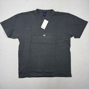 Gant Shirt Men Large Gray American Sportswear Shield Cotton